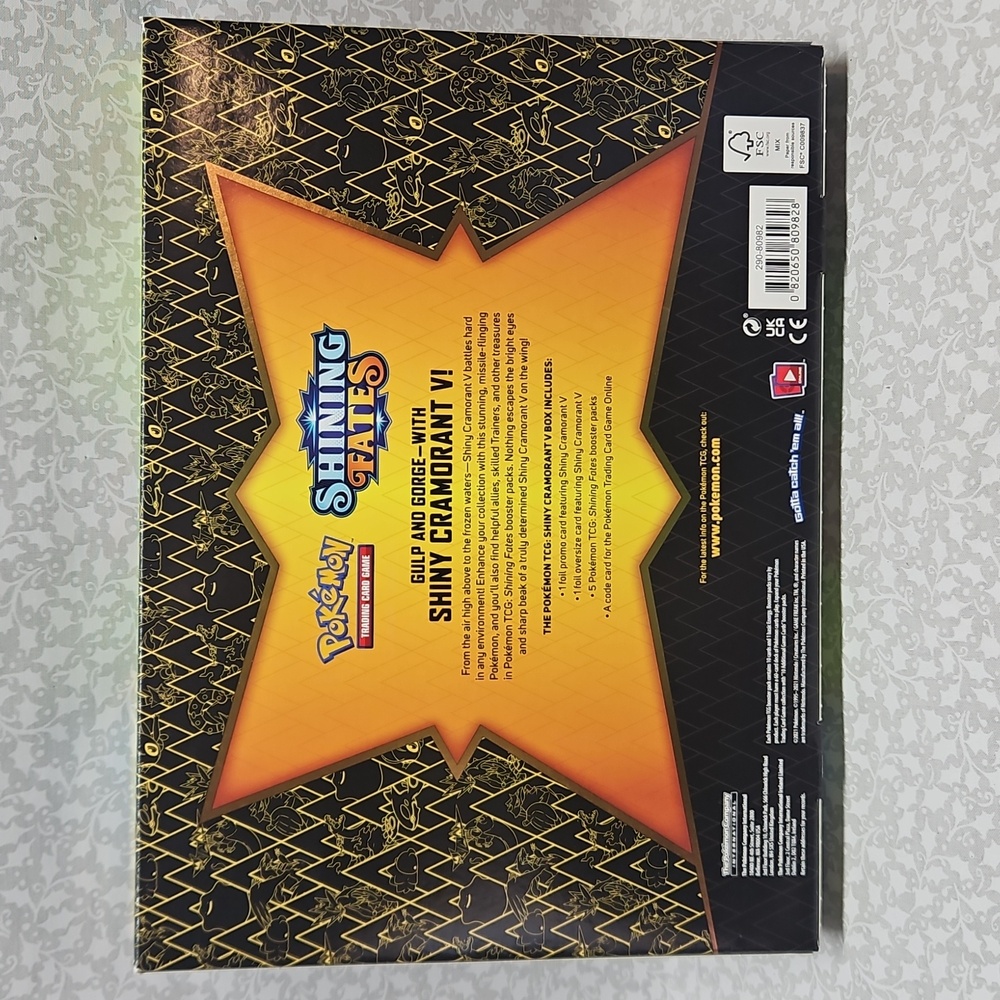 2021 Pokemon Shining Fates Shiny Cramorant V Sealed Box - Picture 2 of 8